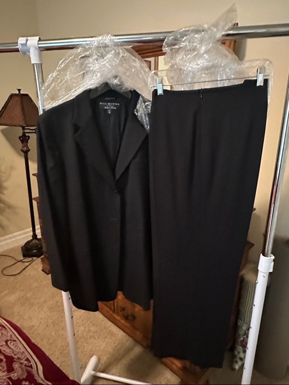 Nordstrom Women's Black Blazer and Matching trouser Set